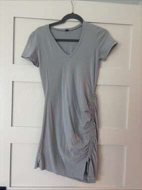 Monrow Light Gray Crewneck Tee